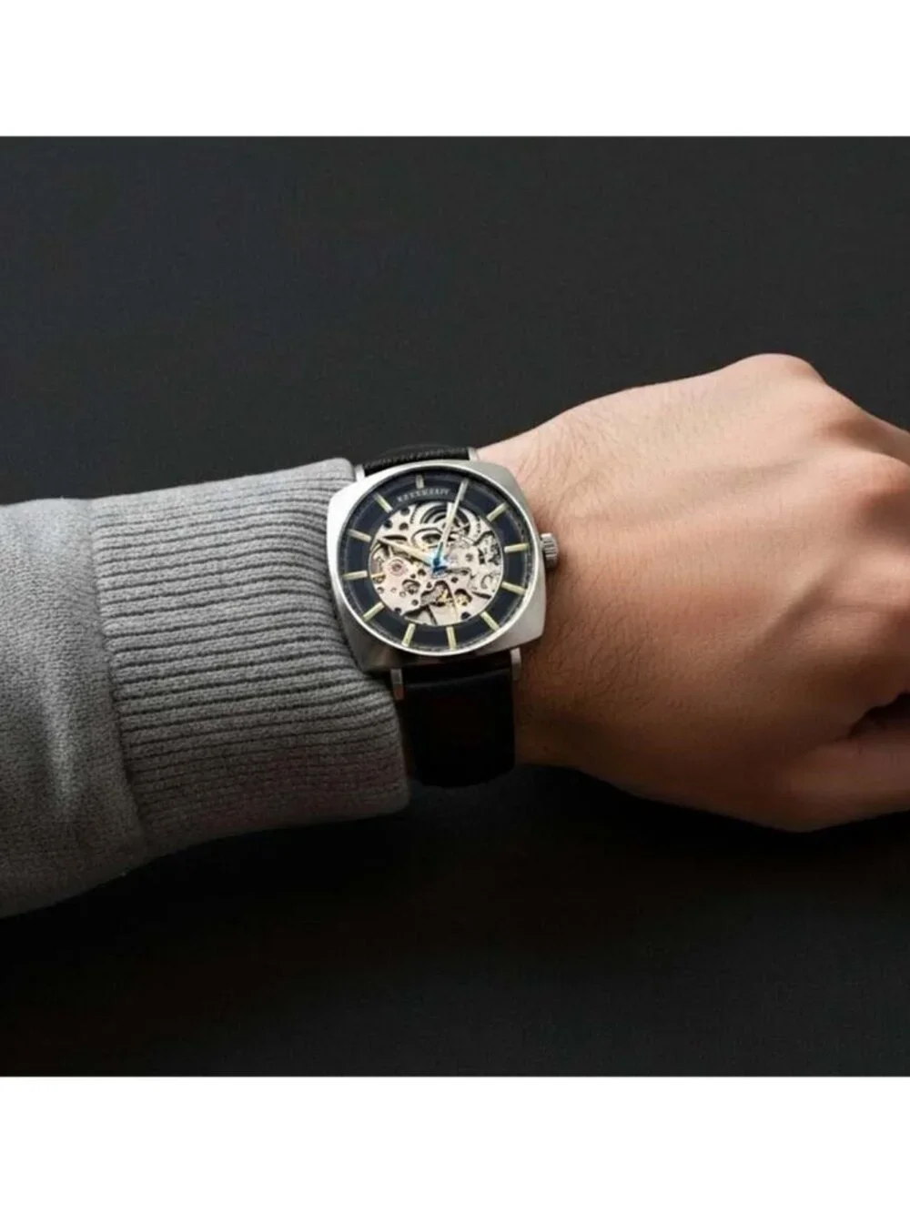 NWT Thomas Earnshaw Moorgate Black Dial Men's Watch